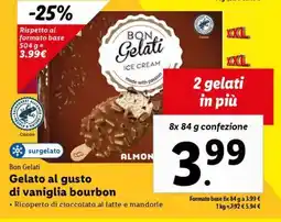 Lidl Bon Gelati Gelato al gusto di vaniglia bourbon offerta