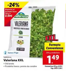 Lidl Valeriana XXL offerta