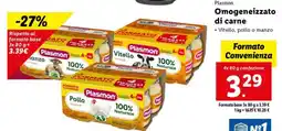 Lidl PLASMON omogeneizzato di carne offerta