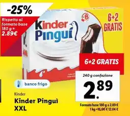Lidl Kinder Pinguì XXL offerta
