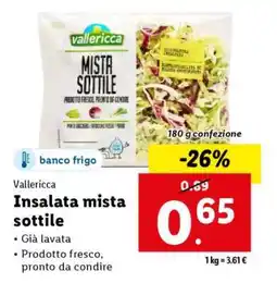 Lidl Insalata mista sottile offerta