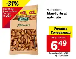 Lidl Alesto Selection Mandorle al naturale offerta
