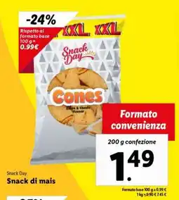 Lidl Snack Day Snack di mais offerta