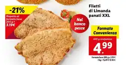 Lidl Filetti di Limanda panati XXL offerta