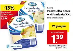 Lidl Mervio Provoletta dolce o affumicata XXL offerta