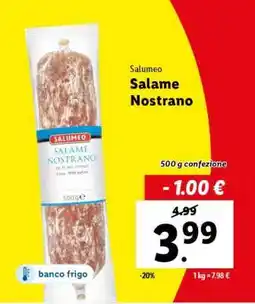 Lidl Salame Nostrano offerta