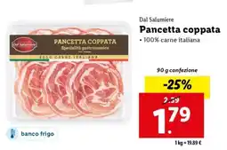 Lidl Pancetta Coppata offerta