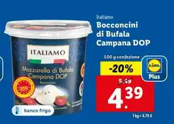 Lidl Italiamo Bocconcini di Bufala Campana DOP offerta