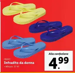 Lidl Infradito da donna offerta