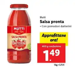 Lidl Mutti Salsa pronta offerta