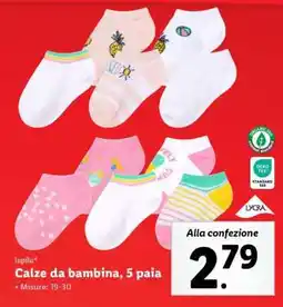 Lidl lupilu Calze da bambina, 5 paia offerta
