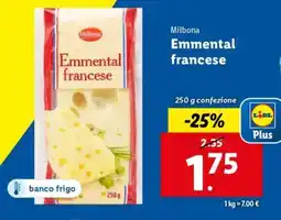 Lidl Milbona Emmental francese offerta