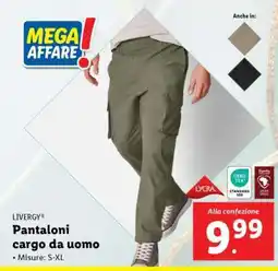 Lidl Pantaloni cargo da uomo offerta