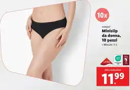 Lidl esmarà Minislip da donna, 10 pezzi offerta