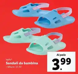 Lidl Sandali da bambina offerta