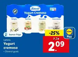 Lidl Latteria Yogurt cremoso offerta