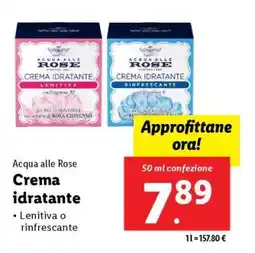 Lidl Acqua alle Rose Crema idratante offerta