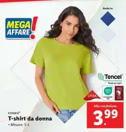 Lidl T-shirt da donna offerta