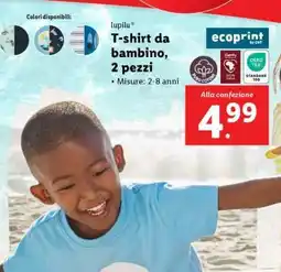 Lidl T-shirt da bambino, 2 pezzi offerta