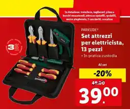 Lidl Set attrezzi per elettricista, 13 pezzi offerta