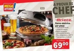 Lidl Ariete Forno elettrico per pizza offerta