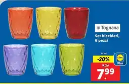 Lidl Set bicchieri, 6 pezzi offerta