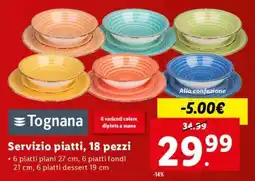 Lidl Servizio piatti, 18 pezzi offerta