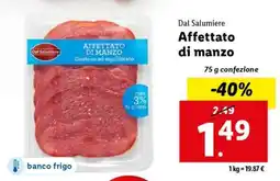 Lidl Affettato di manzo offerta