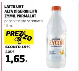 Coop LATTE UHT ALTA DIGERIBILITÀ ZYMIL PARMALAT offerta