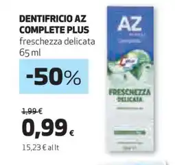 Coop DENTIFRICIO AZ COMPLETE PLUS offerta