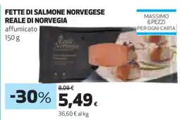 Coop FETTE DI SALMONE NORVEGESE REALE DI NORVEGIA offerta