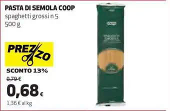 Coop Pasta di Semola Coop offerta