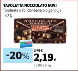 Coop Tavoletta Nocciolato Novi offerta