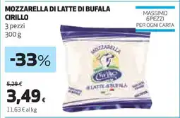 Coop MOZZARELLA DI LATTE DI BUFALA CIRILLO offerta