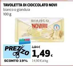 Coop Tavoletta di Cioccolato Novi offerta