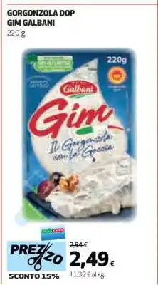 Coop GORGONZOLA DOP GIM GALBANI offerta