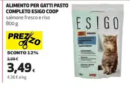 Coop ALIMENTO PER GATTI PASTO COMPLETO ESIGO COOP offerta