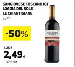 Coop Sangiovese Toscano IGT Loggia del Sole Le Chiantigiane offerta
