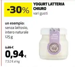 Coop YOGURT LATTERIA CHIURO offerta