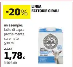 Coop latte di capra parzialmente scremato 500 ml offerta