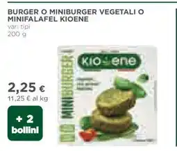 Coop BURGER O MINIBURGER VEGETALI O MINIFALAFEL KIOENE offerta