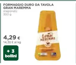 Coop Formaggio Duro da Tavola Gran Maremma offerta