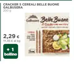 Coop CRACKER 5 CEREALI BELLE BUONE GALBUSERA offerta