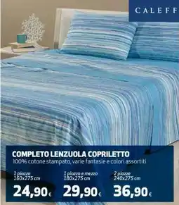 Coop COMPLETO LENZUOLA COPRILETTO offerta