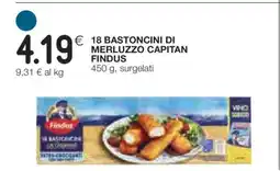 Coop 18 Bastoncini di Merluzzo Capitan Findus offerta