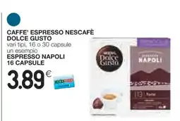 Coop CAFFE’ ESPRESSO NESCAFÉ DOLCE GUSTO offerta