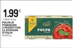 Coop POLPA DI POMODORI A PEZZETTONI LE STAGIONI D’ITALIA offerta