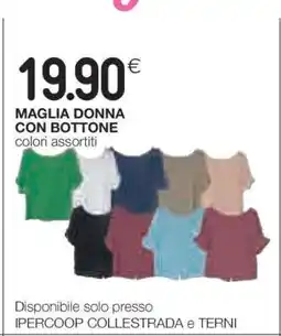 Coop MAGLIA DONNA CON BOTTONE offerta