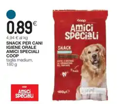 Coop SNACK PER CANI IGIENE ORALE AMICI SPECIALI COOP offerta