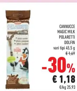 Conad Superstore Cannucce magic milk polaretti dolfin offerta